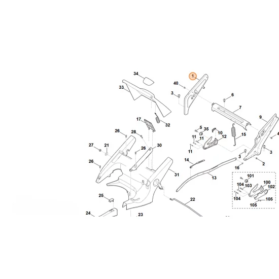 Stihl  Wspornik, str. prawa 6375 760 4215